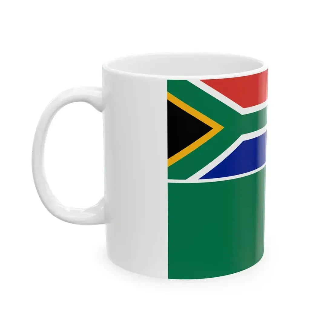 Ensign of the South African National Defence Force 1994-2003 (South Africa) White Coffee Mug - Go Mug Yourself