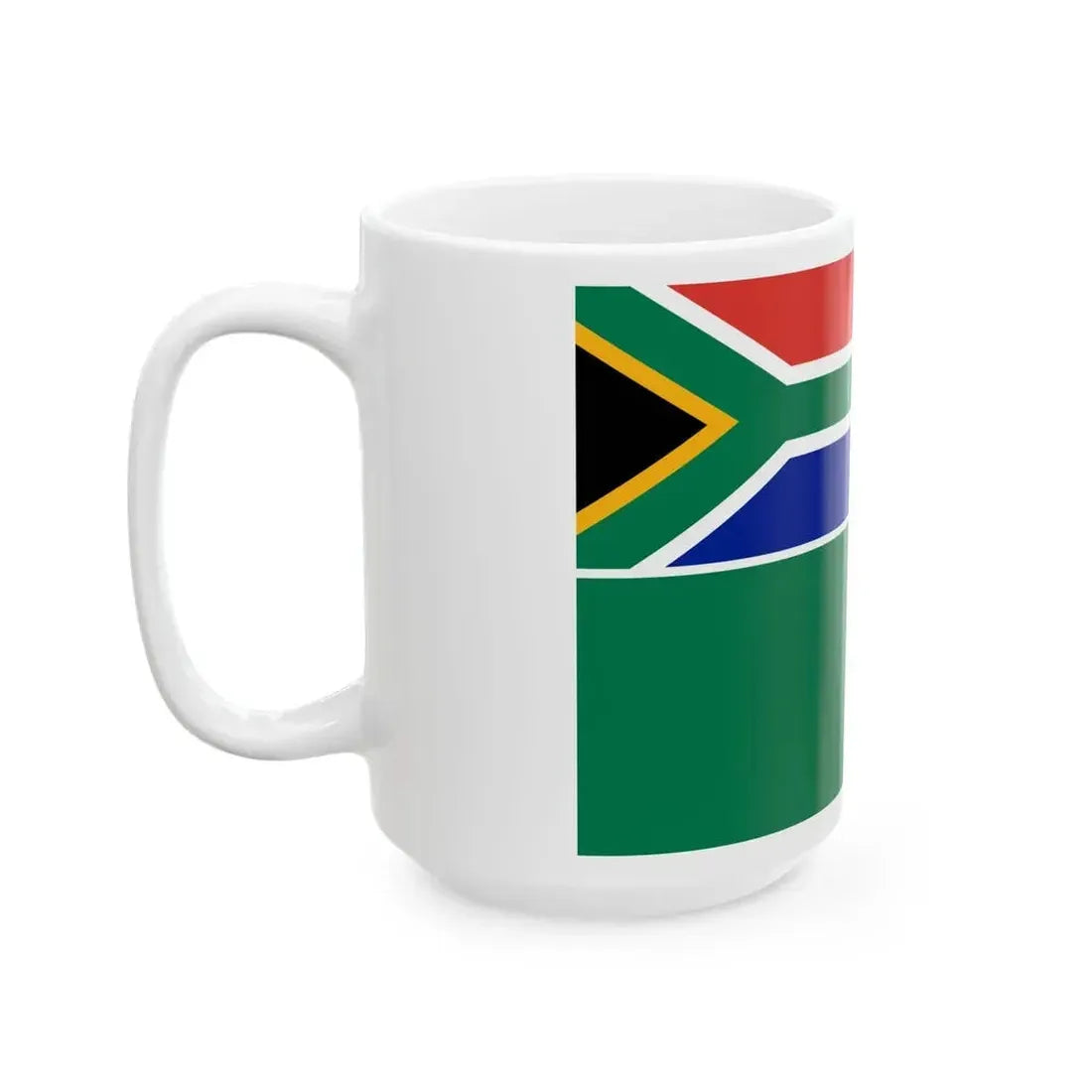Ensign of the South African National Defence Force 1994-2003 (South Africa) White Coffee Mug - Go Mug Yourself