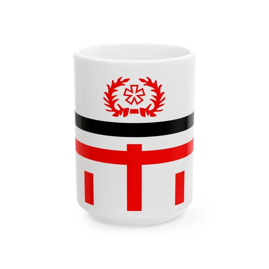 Ensign of the South Pacific Mandate Water Police (Japan) White Coffee Mug 15oz - Go Mug Yourself