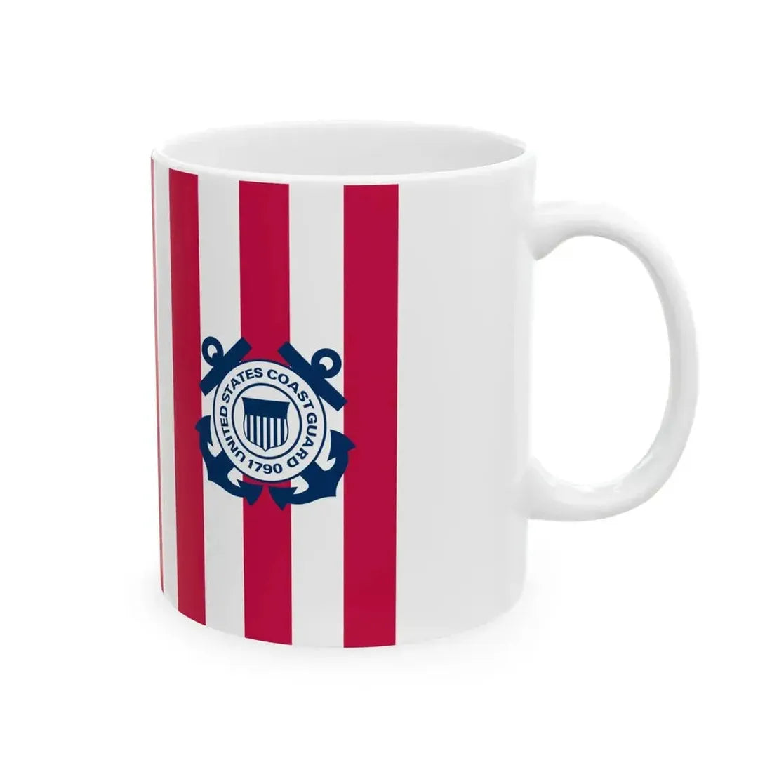 Ensign of the United States Coast Guard (United States) White Coffee Mug - Go Mug Yourself