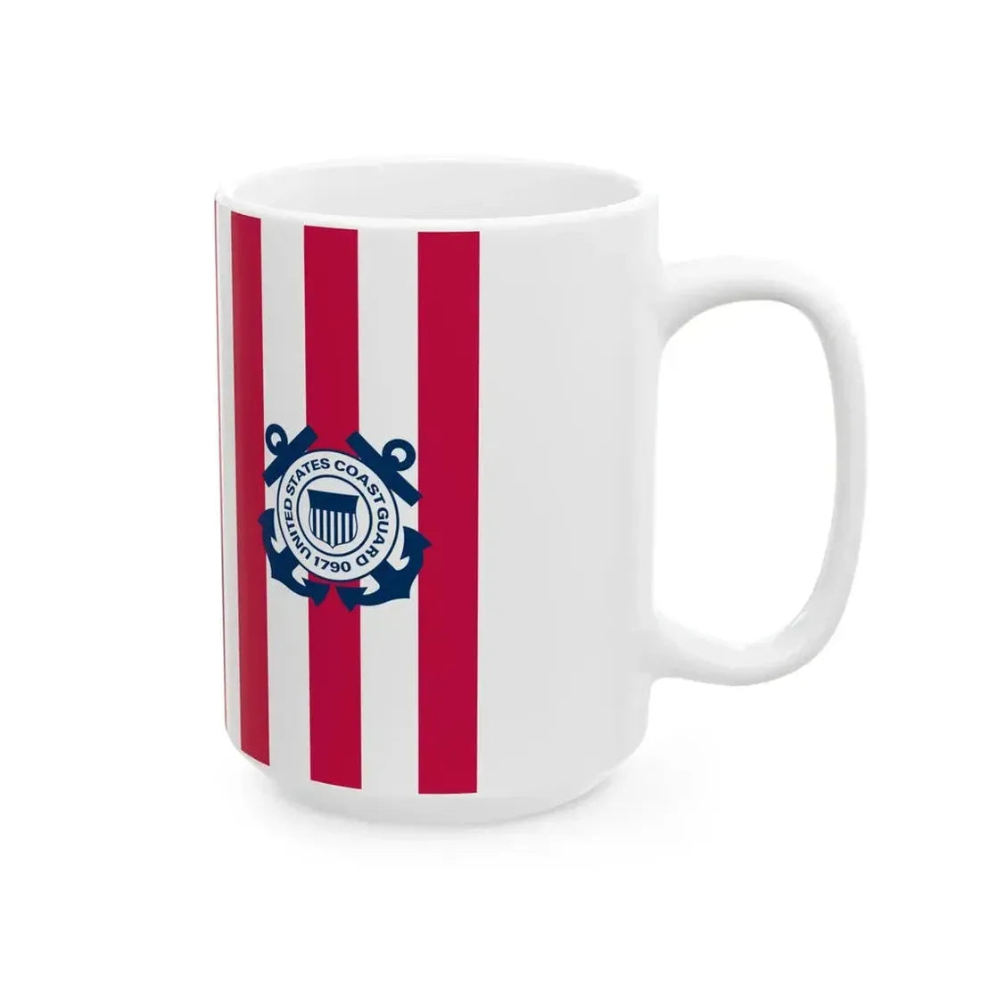 Ensign of the United States Coast Guard (United States) White Coffee Mug - Go Mug Yourself
