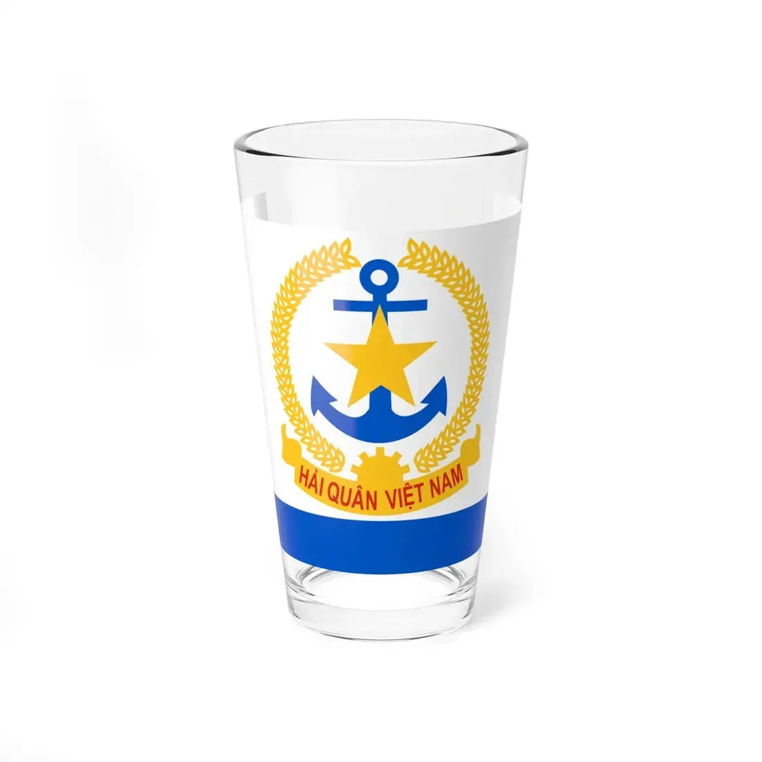 Ensign of Vietnam Peoples Navy (Vietnam) Pint Glass 16oz 16oz - Go Mug Yourself