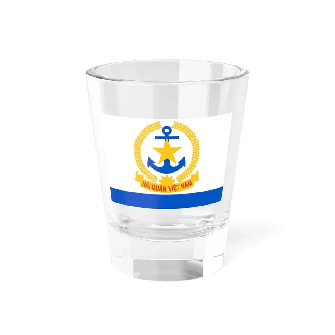 Ensign of Vietnam Peoples Navy (Vietnam) Shot Glass 1.5oz 1.5oz - Go Mug Yourself