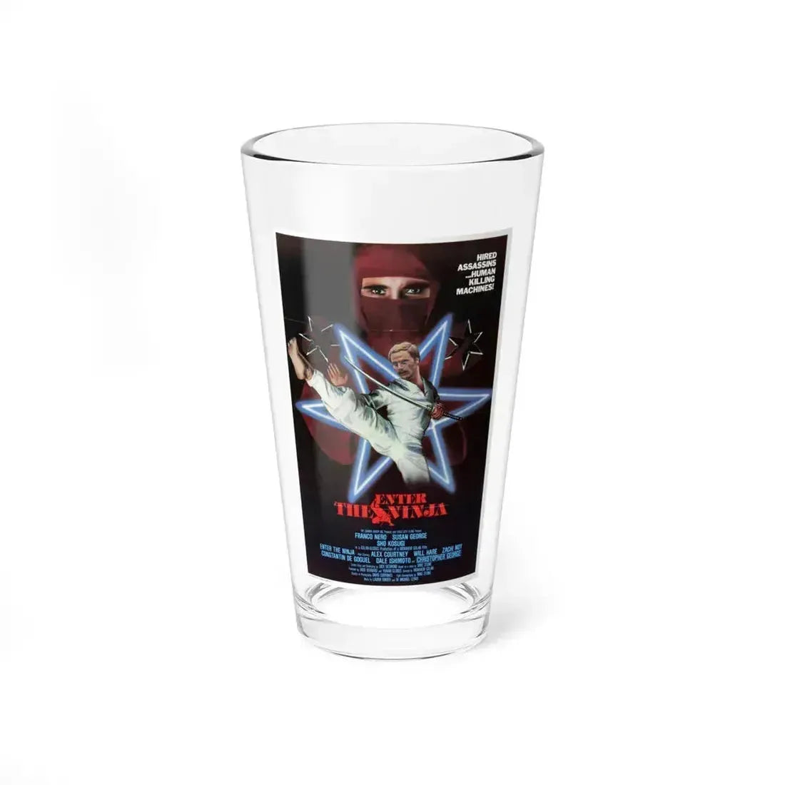 ENTER THE NINJA 1981 Movie Poster - Pint Glass 16oz 16oz - Go Mug Yourself