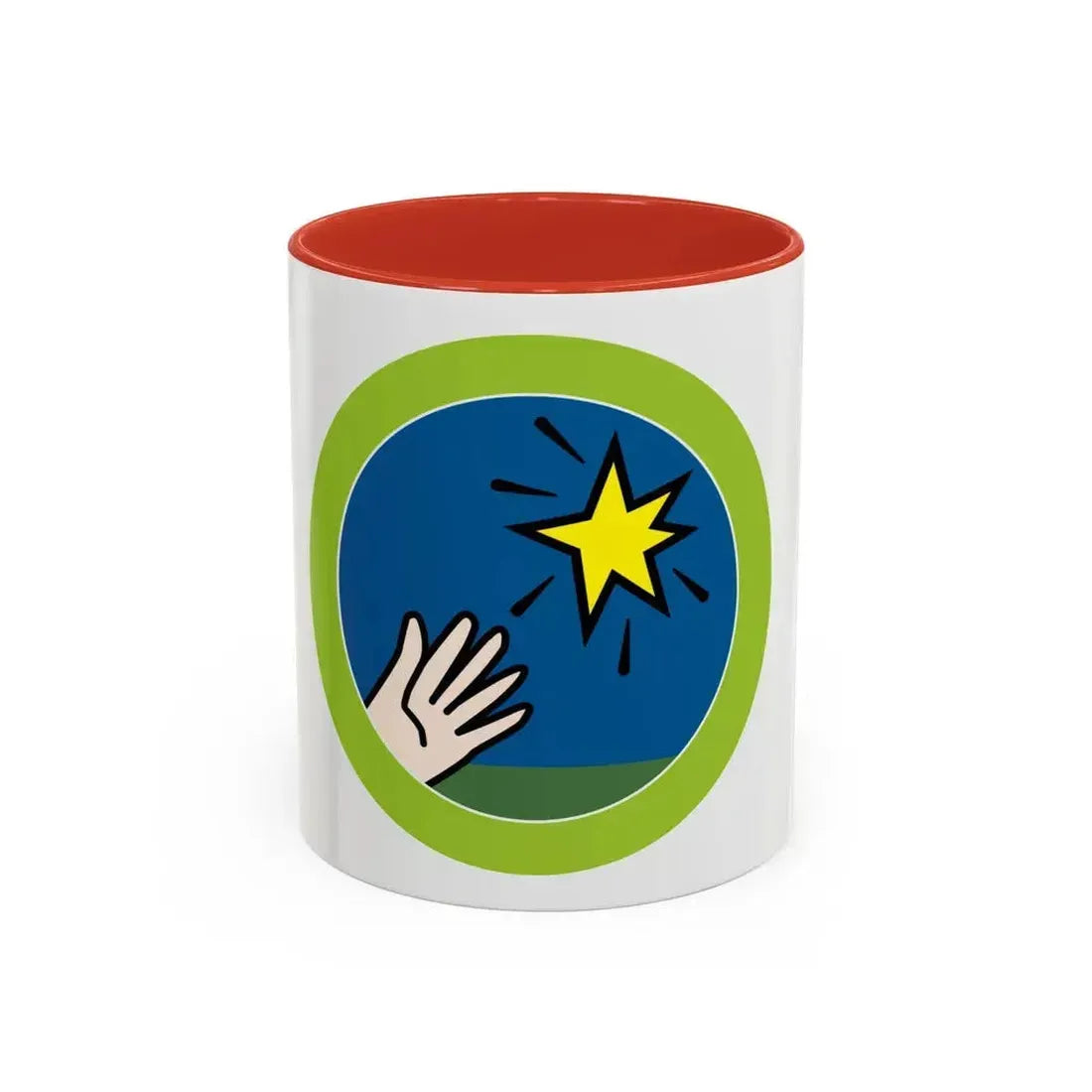 Entrepreneurship (Boy Scout Merit Badge) Accent Coffee Mug 11oz Red - Go Mug Yourself