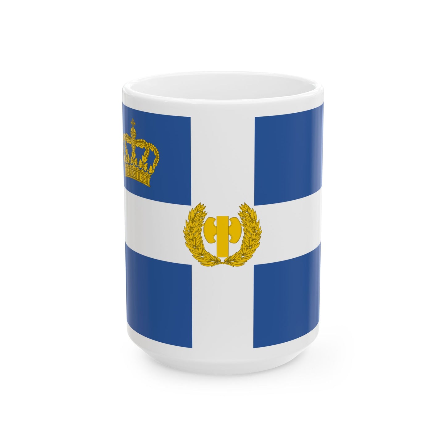 EON flag (Greece) White Coffee Mug-15oz-Go Mug Yourself