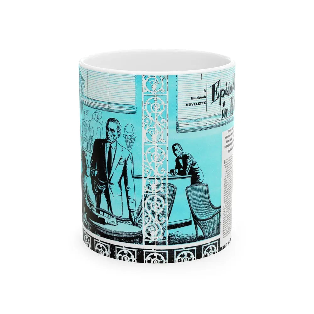 Episode in Haiti, Bluebook, August 1952 - White Coffee Mug 11oz - Go Mug Yourself