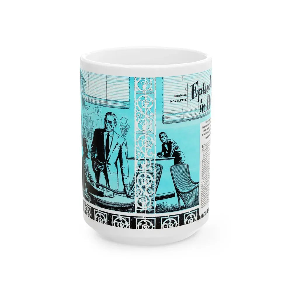 Episode in Haiti, Bluebook, August 1952 - White Coffee Mug 15oz - Go Mug Yourself