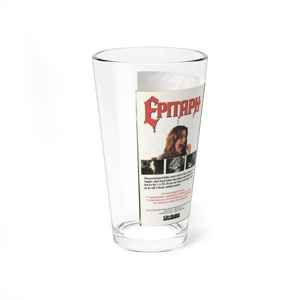 EPITAPH (VHS COVER) Pint Glass 16oz - Go Mug Yourself