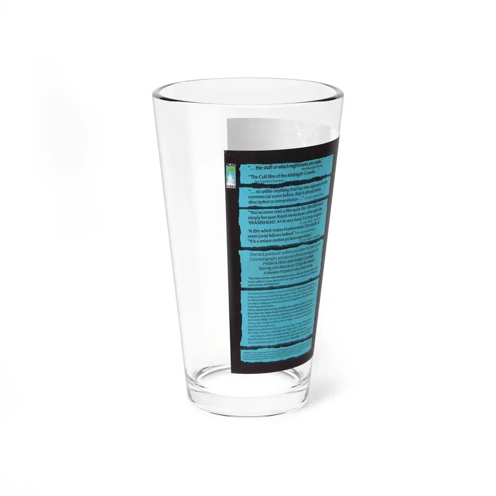 ERASERHEAD (VHS COVER) Pint Glass 16oz - Go Mug Yourself