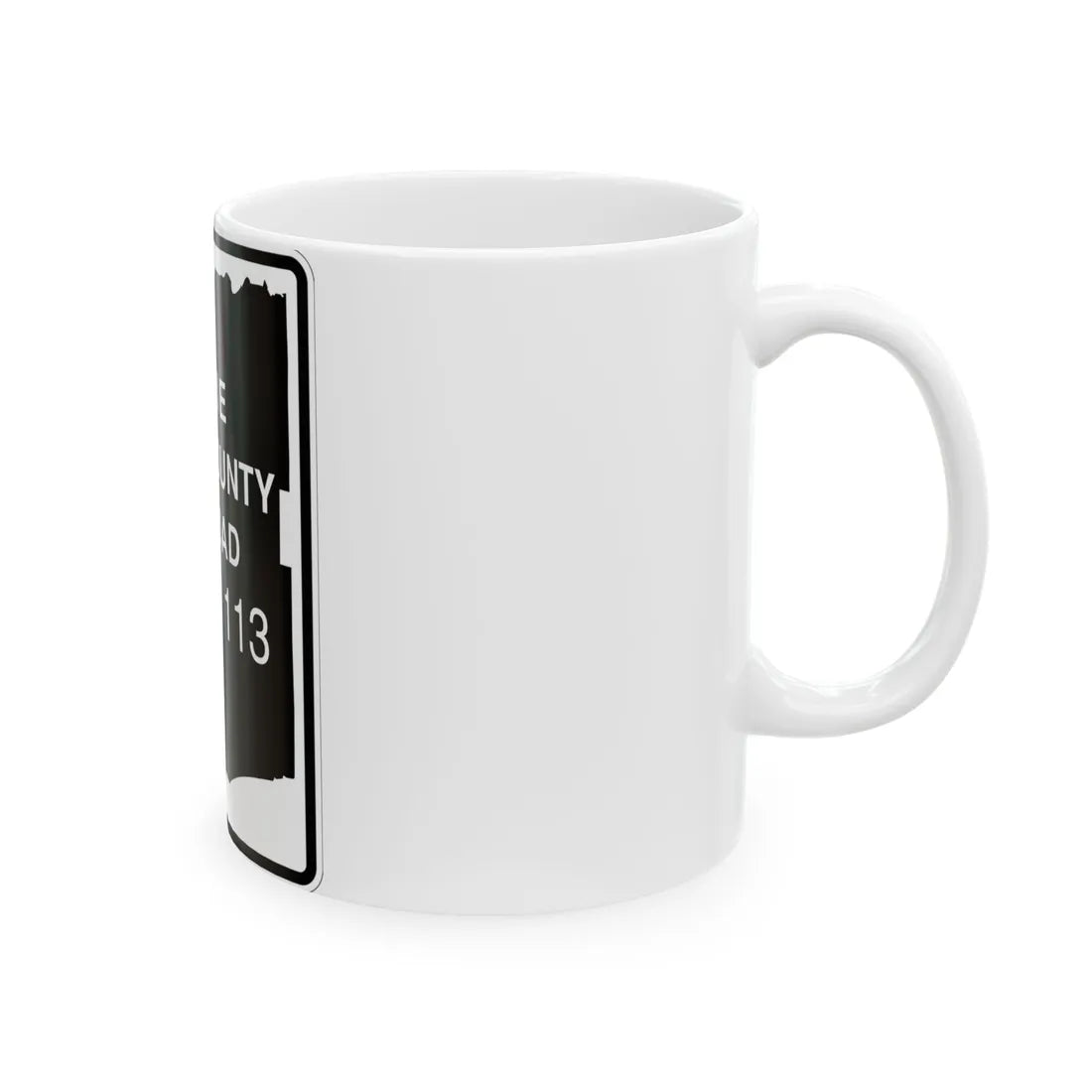 Erie County 113 NY (New York) (Road Sign) White Coffee Mug - Go Mug Yourself