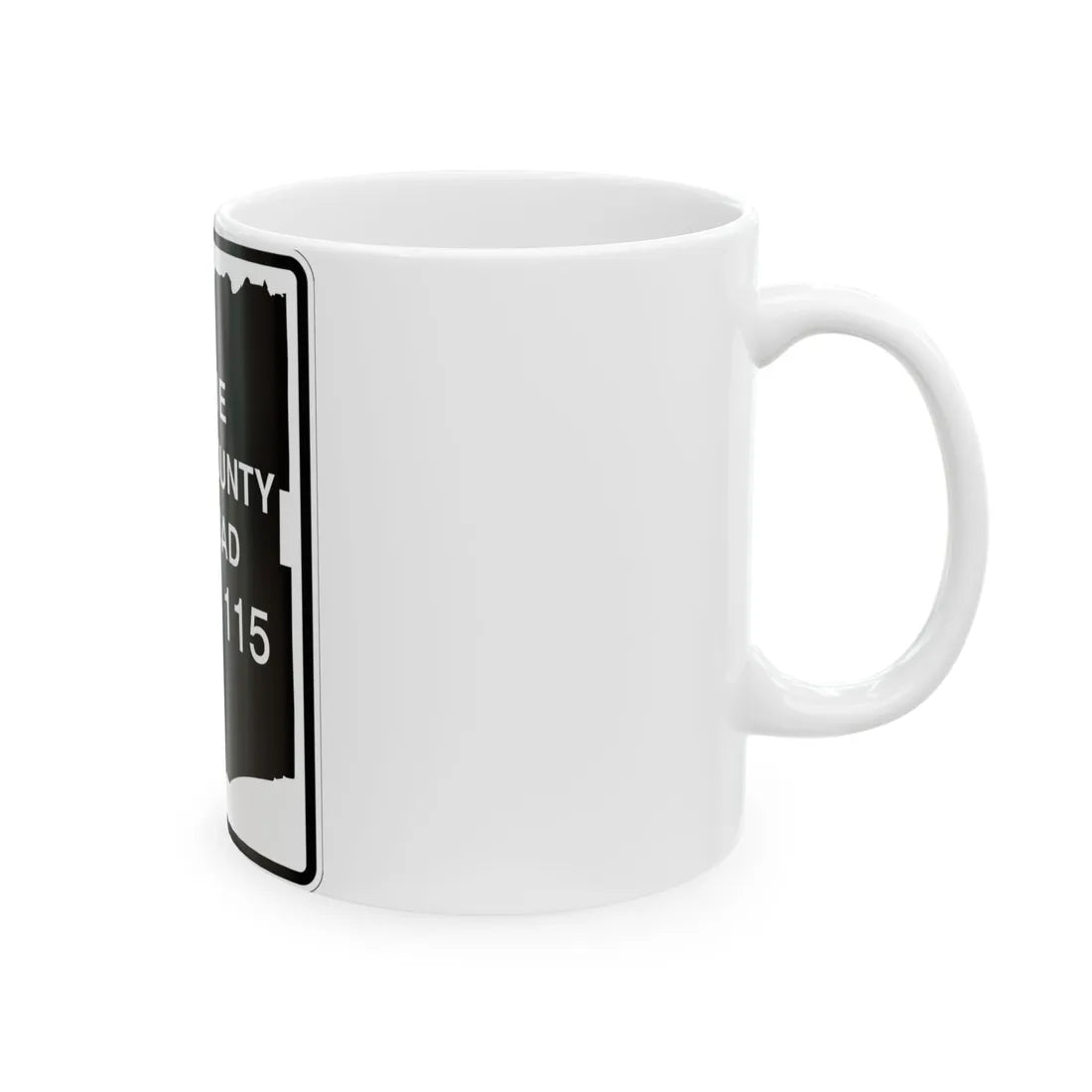Erie County 115 NY (New York) (Road Sign) White Coffee Mug - Go Mug Yourself
