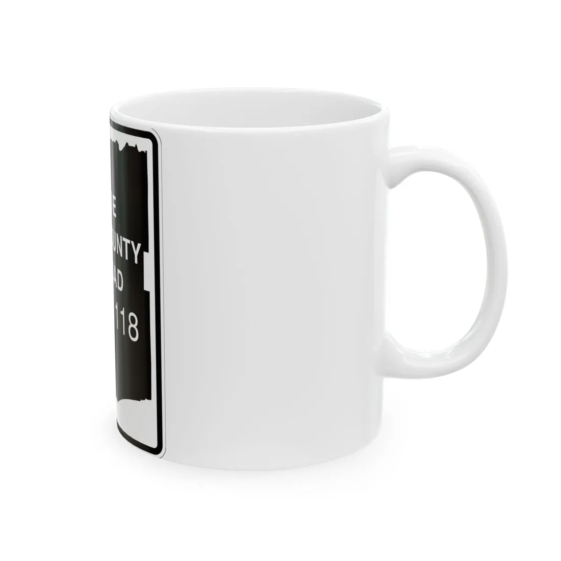 Erie County 118 NY (New York) (Road Sign) White Coffee Mug - Go Mug Yourself