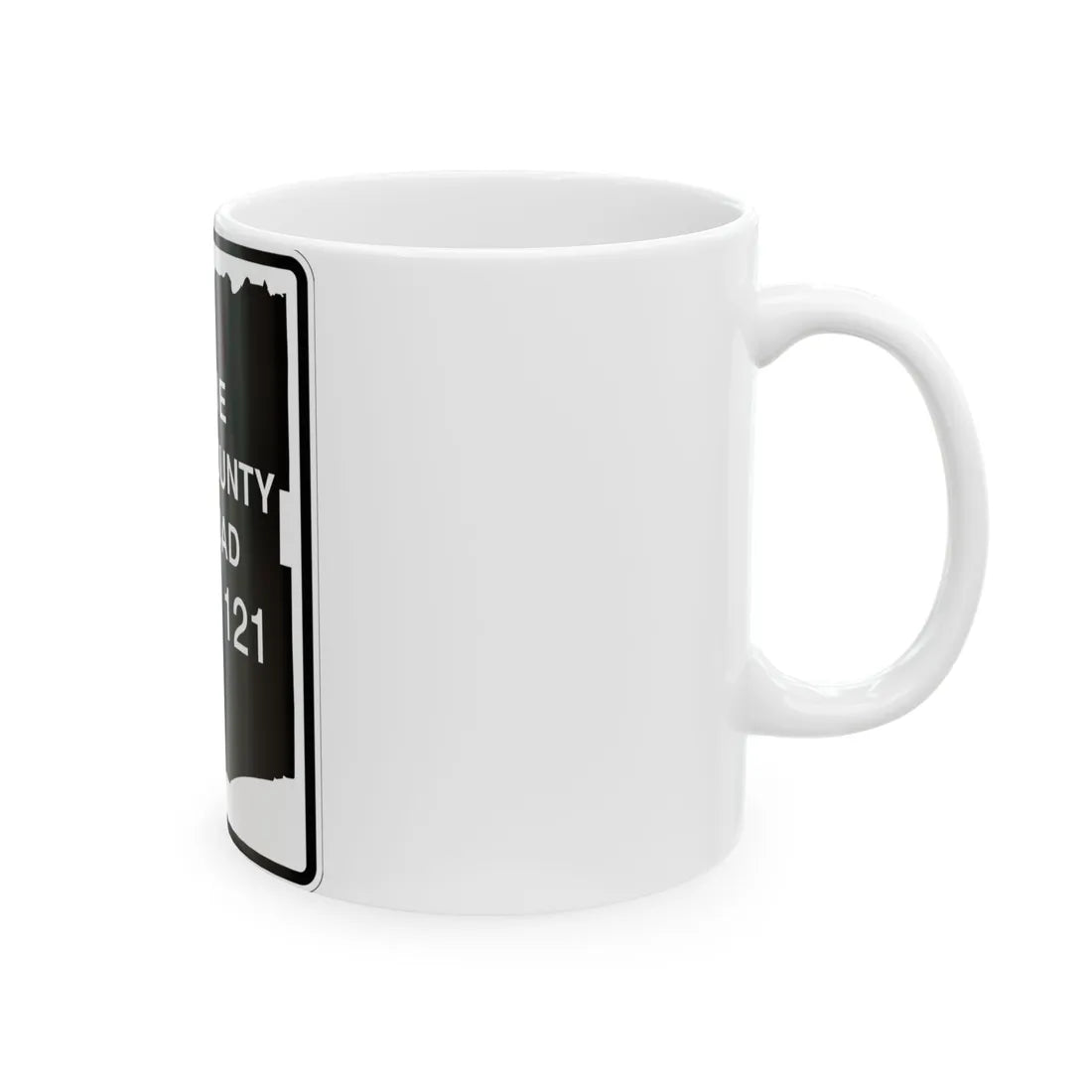 Erie County 121 NY (New York) (Road Sign) White Coffee Mug - Go Mug Yourself