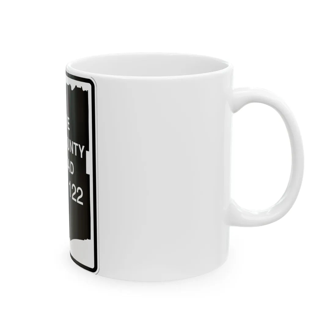 Erie County 122 NY (New York) (Road Sign) White Coffee Mug - Go Mug Yourself