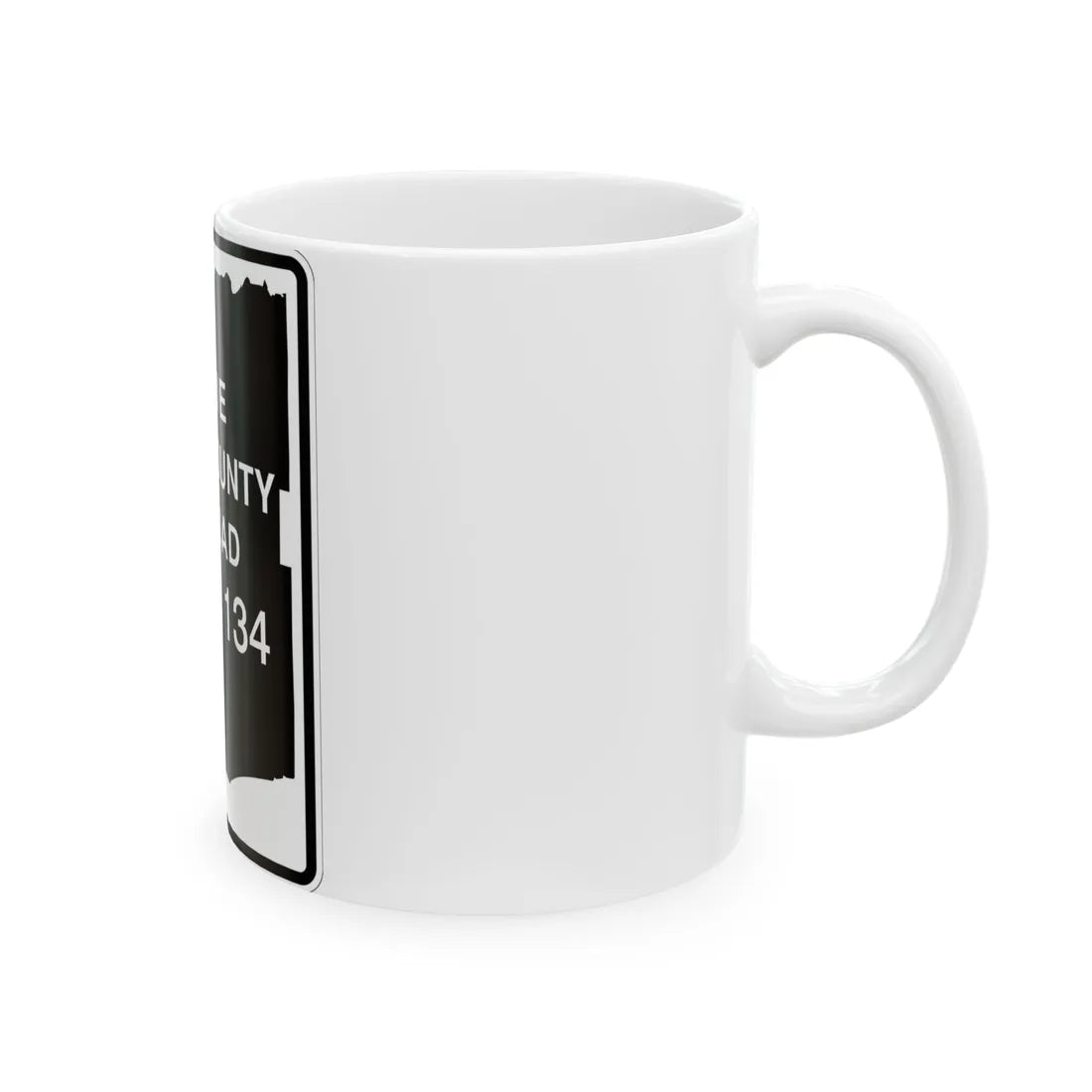 Erie County 134 NY (New York) (Road Sign) White Coffee Mug - Go Mug Yourself