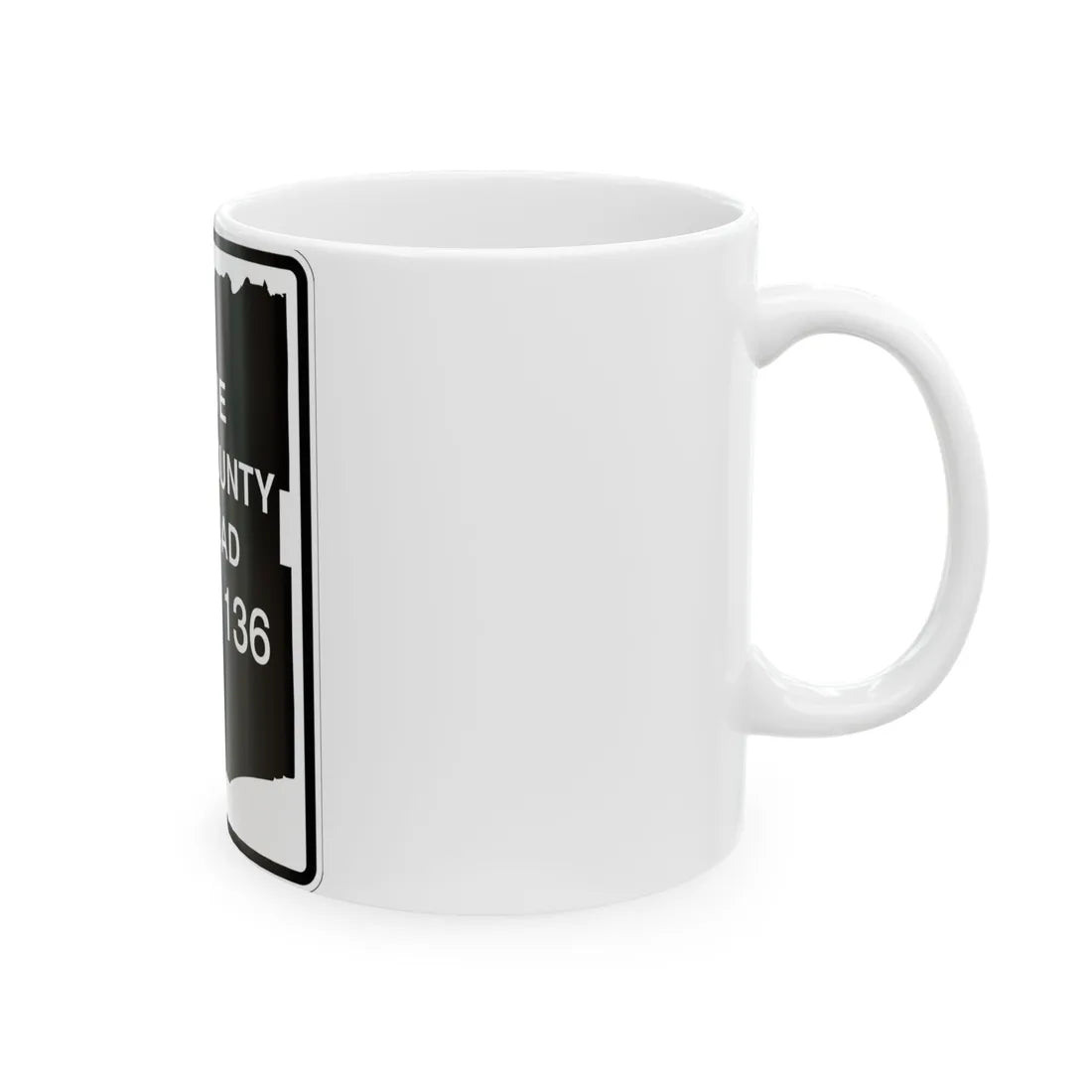 Erie County 136 NY (New York) (Road Sign) White Coffee Mug - Go Mug Yourself
