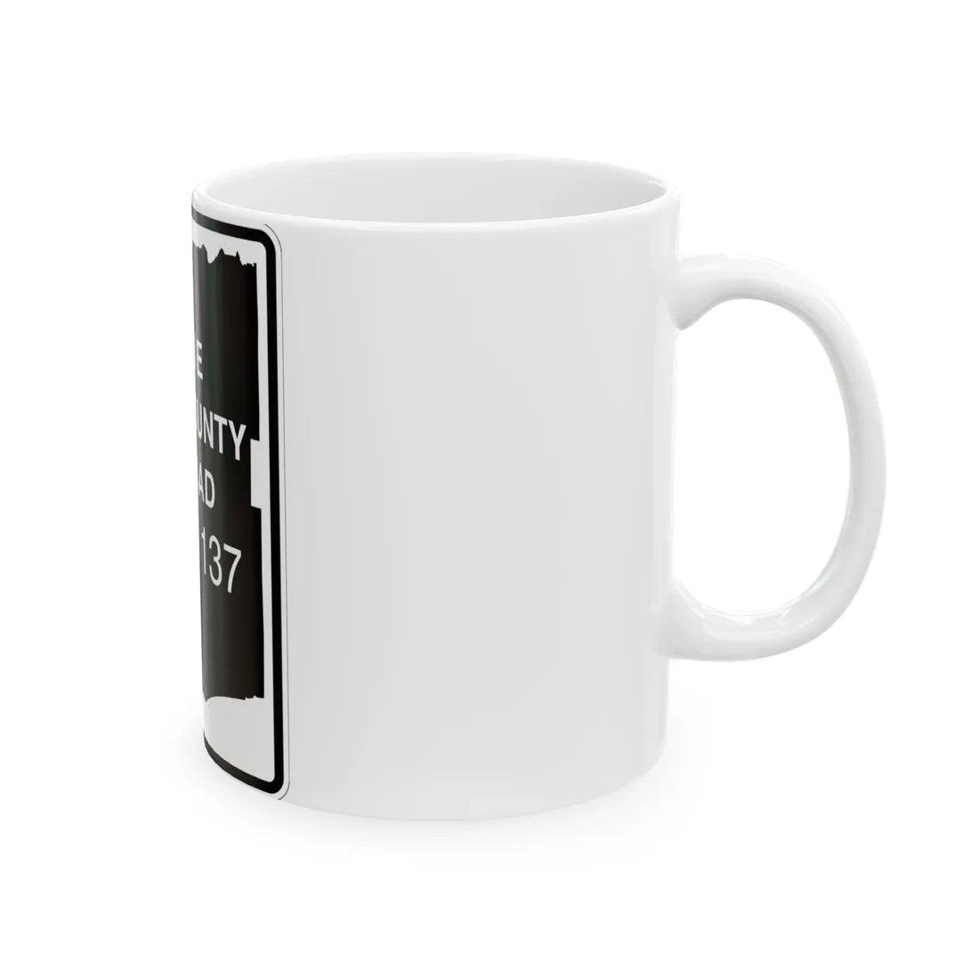 Erie County 137 NY (New York) (Road Sign) White Coffee Mug - Go Mug Yourself