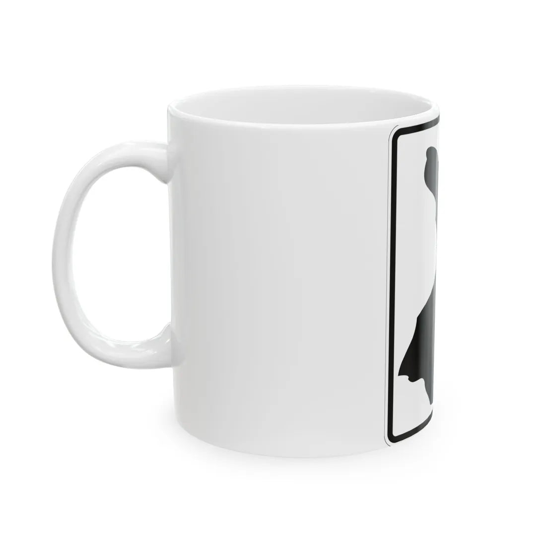 Erie County 153 NY (New York) (Road Sign) White Coffee Mug - Go Mug Yourself