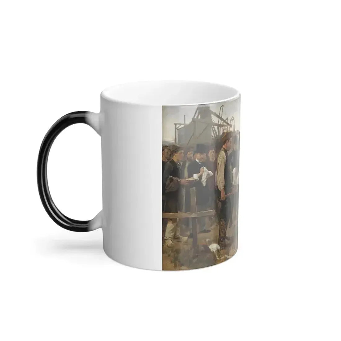 Erik Henningsen (1855-1930) A wounded worker - 1895 - Color Changing Mug 11oz - Go Mug Yourself