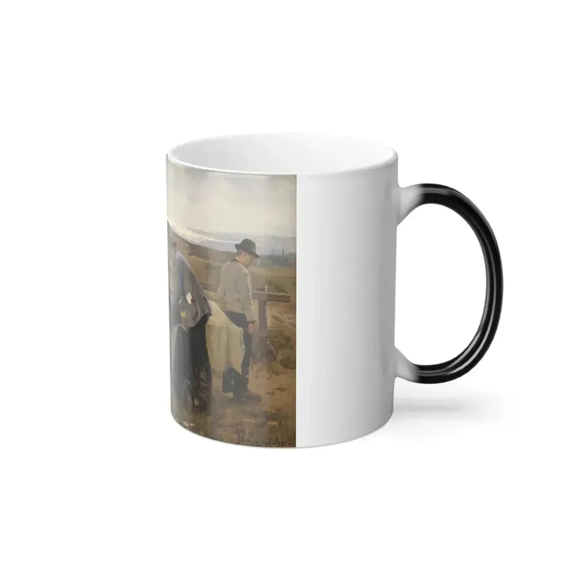 Erik Henningsen (1855-1930) A wounded worker - 1895 - Color Changing Mug 11oz - Go Mug Yourself