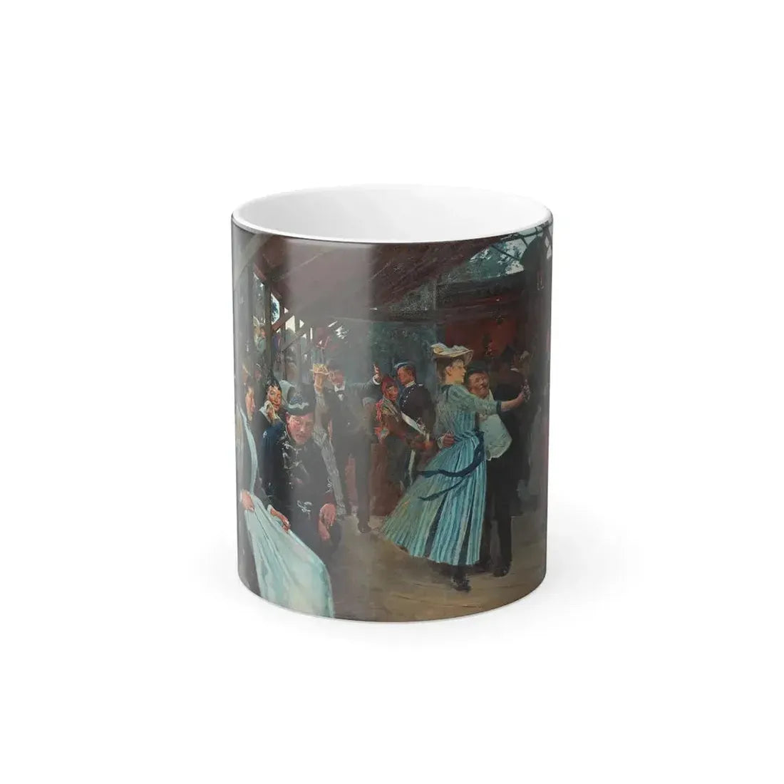 Erik Henningsen (1855-1930) The Dance Pavilion - Oil on canvas 1891 - Color Changing Mug 11oz 11oz - Go Mug Yourself