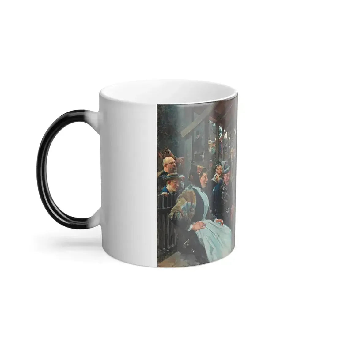 Erik Henningsen (1855-1930) The Dance Pavilion - Oil on canvas 1891 - Color Changing Mug 11oz - Go Mug Yourself
