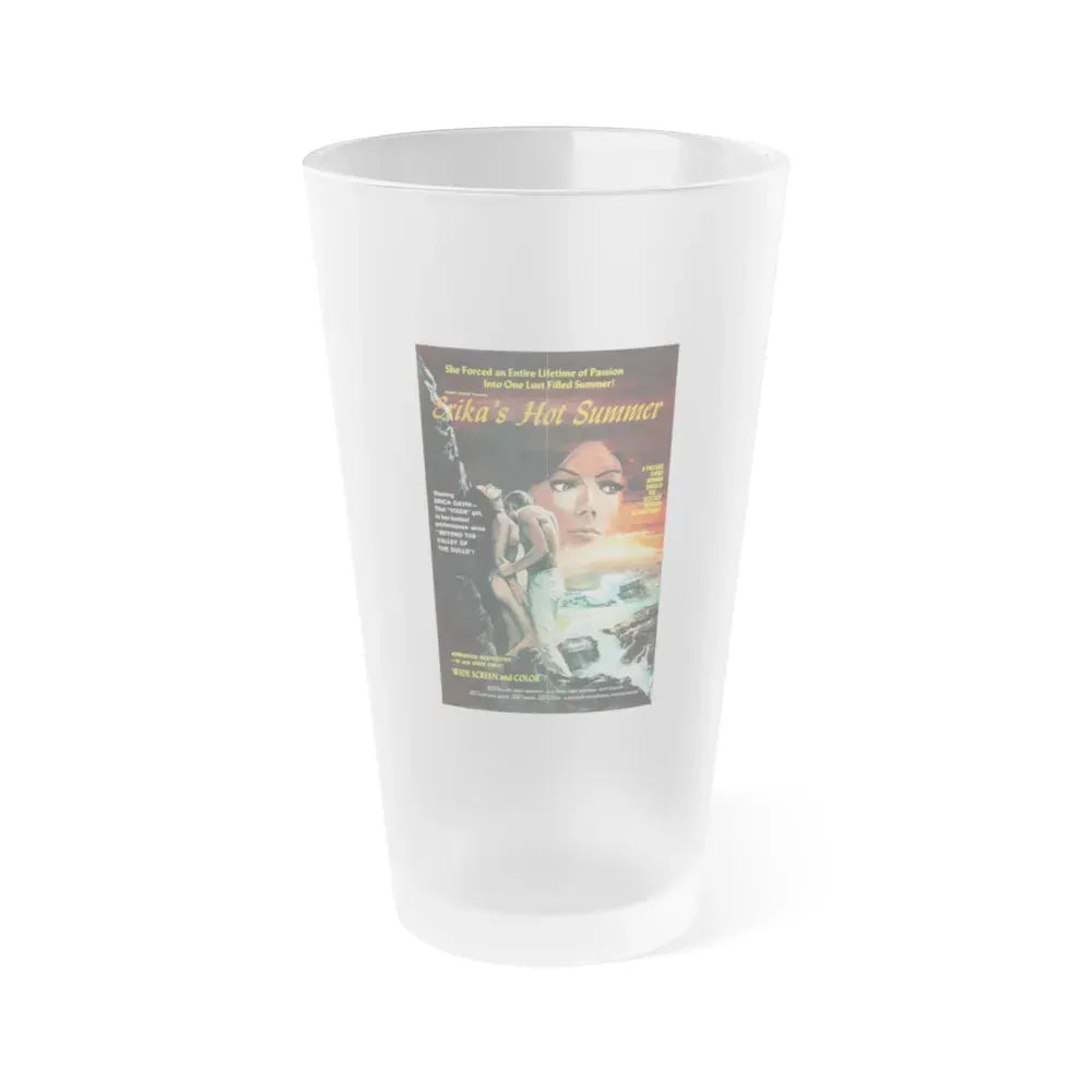 ERIKA'S HOT SUMMER 1971 Movie Poster - Frosted Pint Glass 16oz 16oz Frosted - Go Mug Yourself