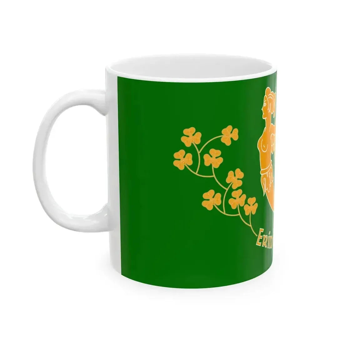 Erin Go Bragh Banner (Ireland) White Coffee Mug - Go Mug Yourself