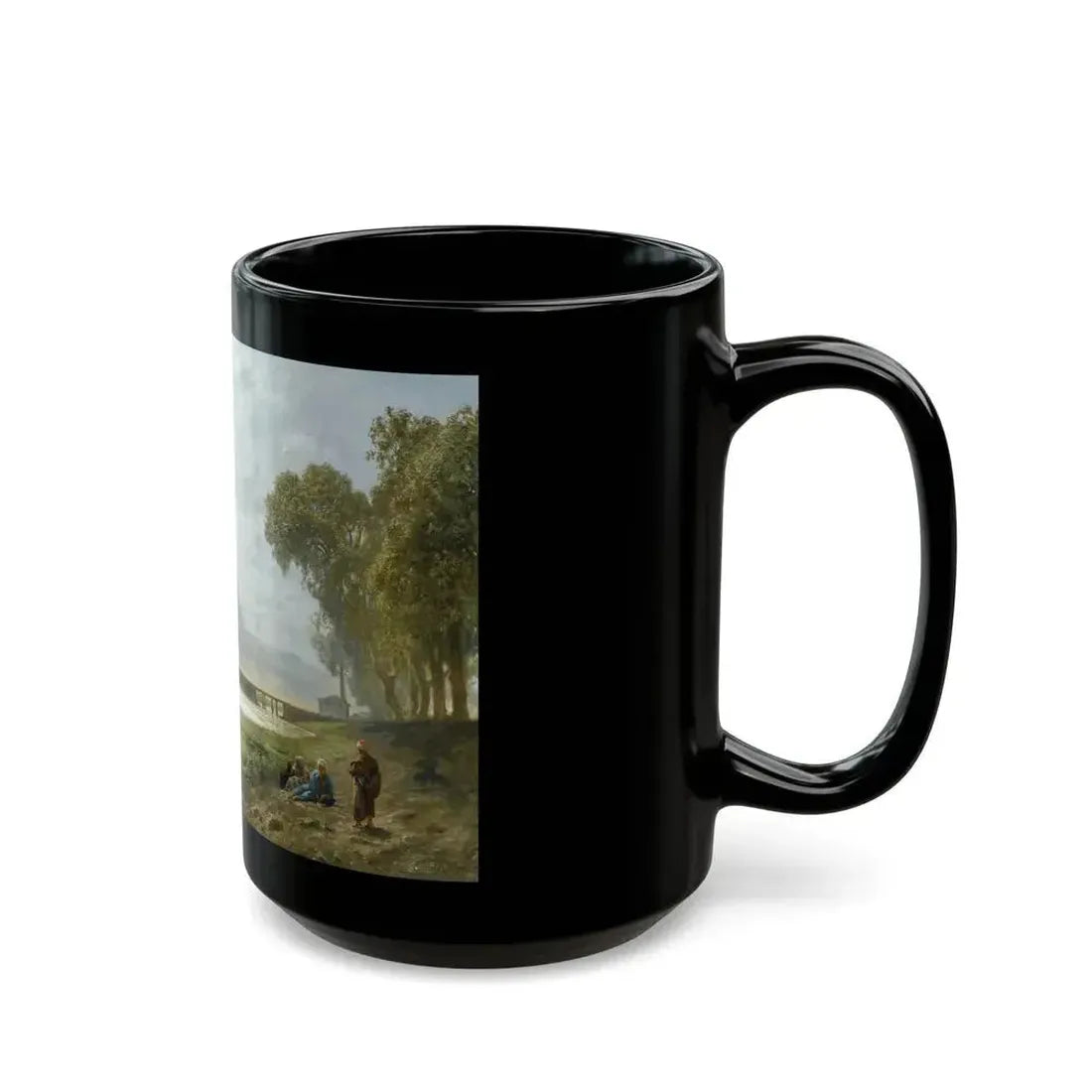 Ernst Carl Eugen Koerner (1846-1927) Pyramids - Black Coffee Mug - Go Mug Yourself
