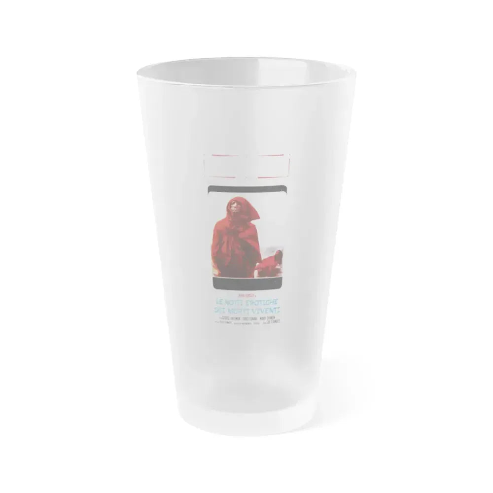 EROTIC NIGHTS OF THE LIVING DEAD (ITALIAN) 2 1980 Movie Poster - Frosted Pint Glass 16oz 16oz Frosted - Go Mug Yourself