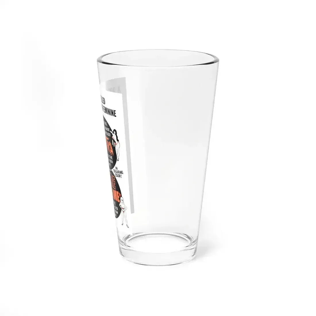 EROTICA + BARE WITH ME 1961 Movie Poster - Pint Glass 16oz - Go Mug Yourself