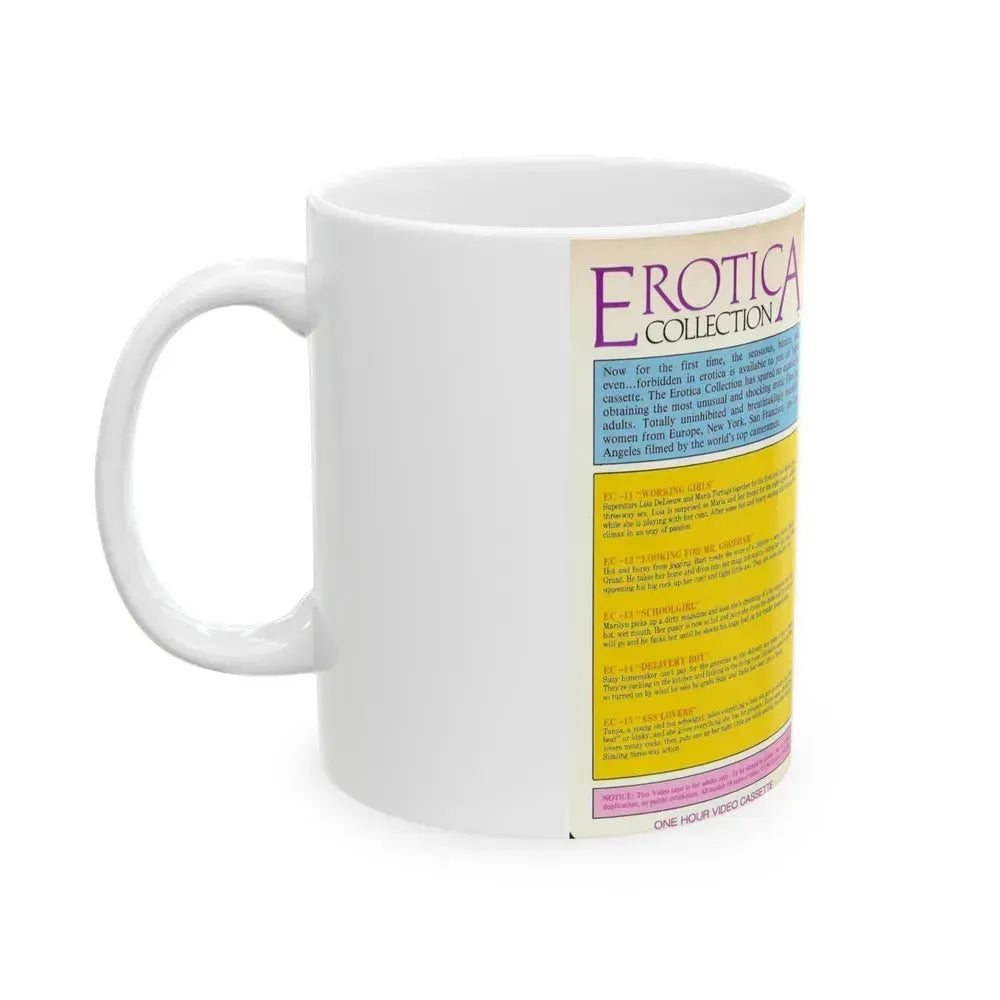 EROTICA COLLECTION (VHS COVER) - White Coffee Mug - Go Mug Yourself