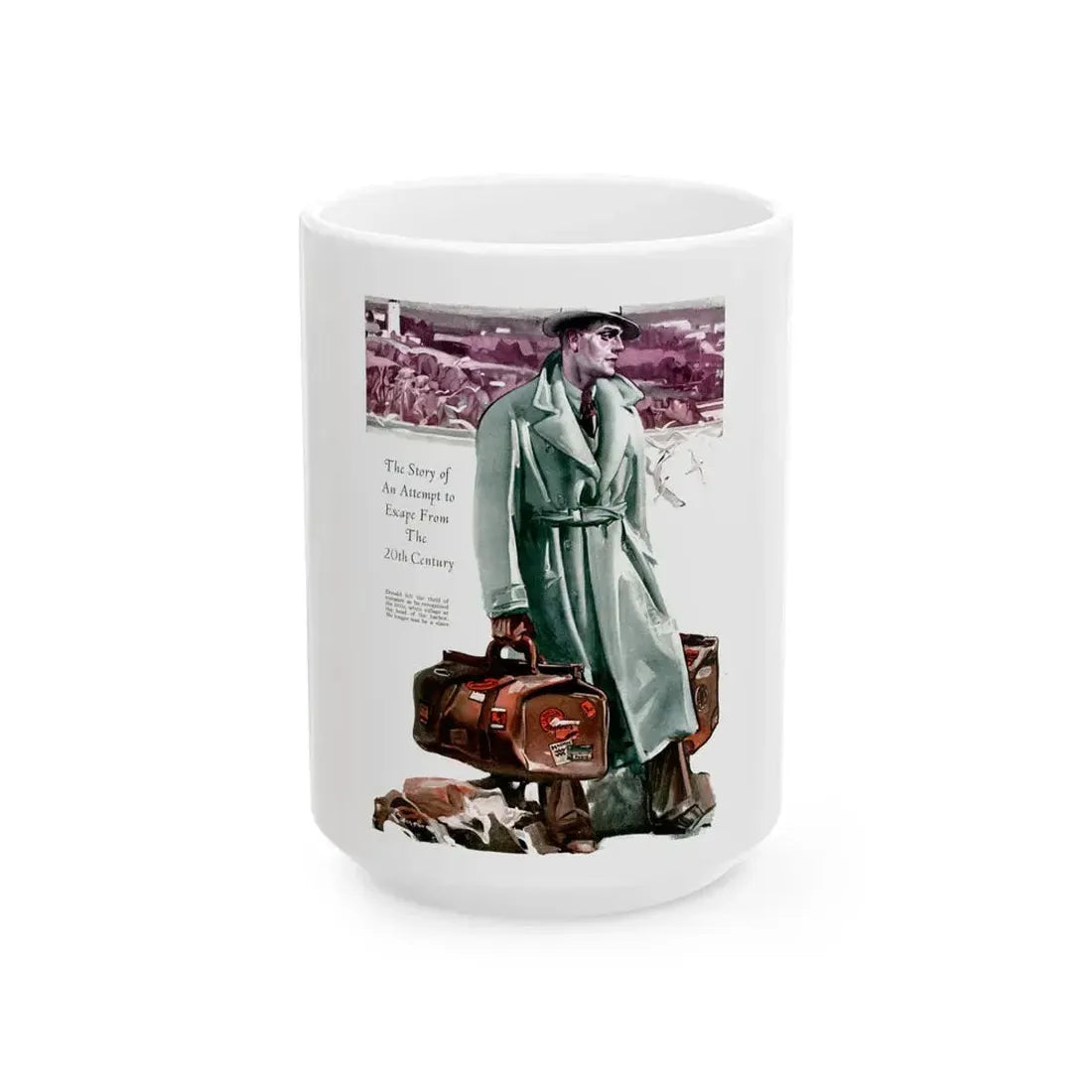 Escape, 1933 - White Coffee Mug 15oz - Go Mug Yourself