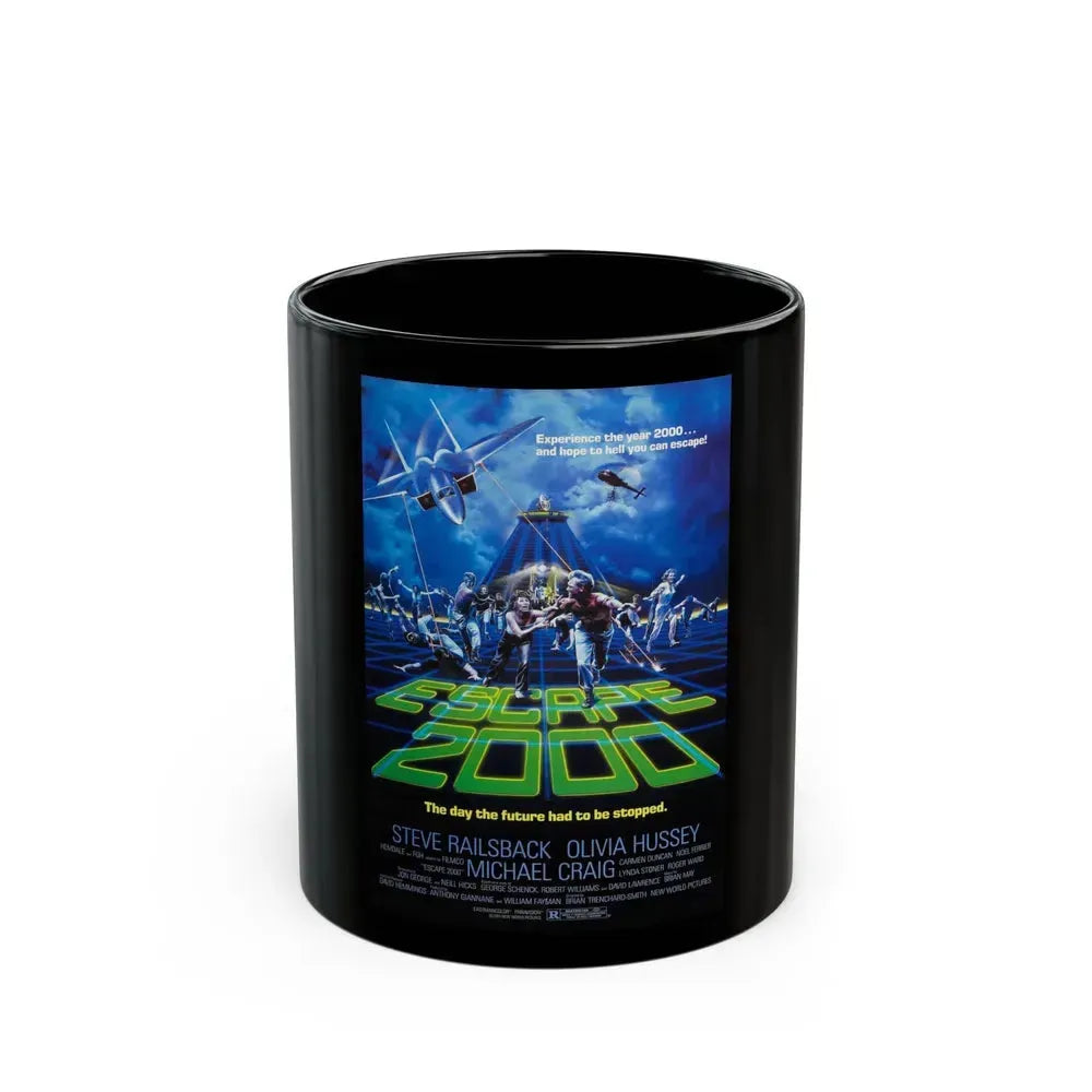 ESCAPE 2000 (TURKEY SHOOT) 1982 Movie Poster - Black Coffee Mug 11oz - Go Mug Yourself