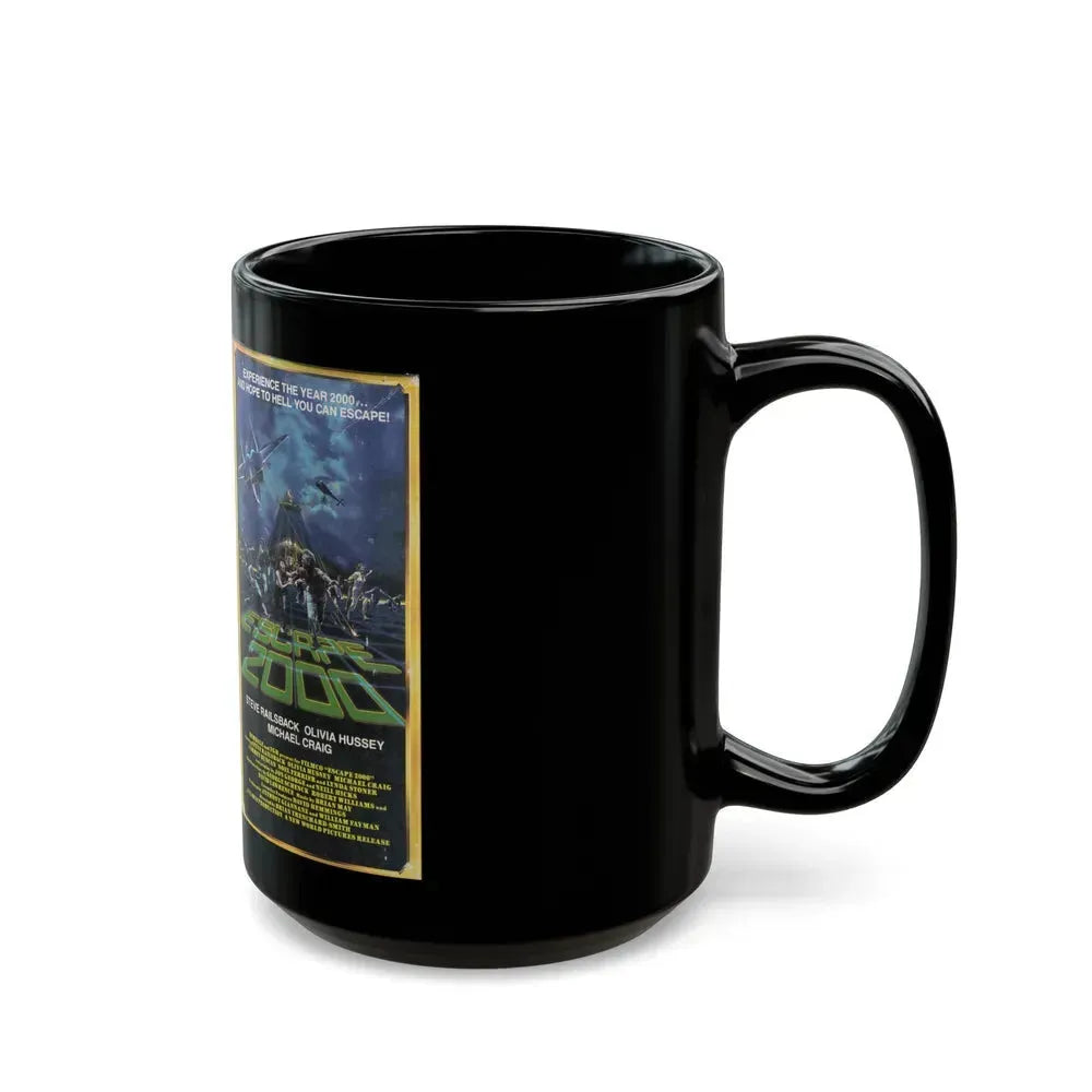 ESCAPE 2000 (VHS COVER) - Black Coffee Mug - Go Mug Yourself