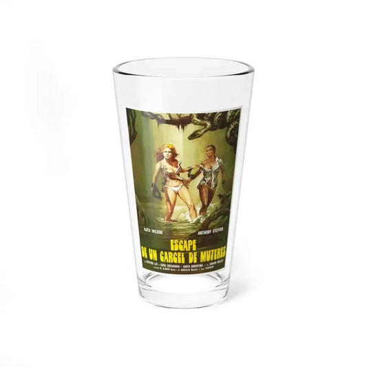 ESCAPE FROM HELL 1980 Movie Poster - Pint Glass 16oz 16oz - Go Mug Yourself