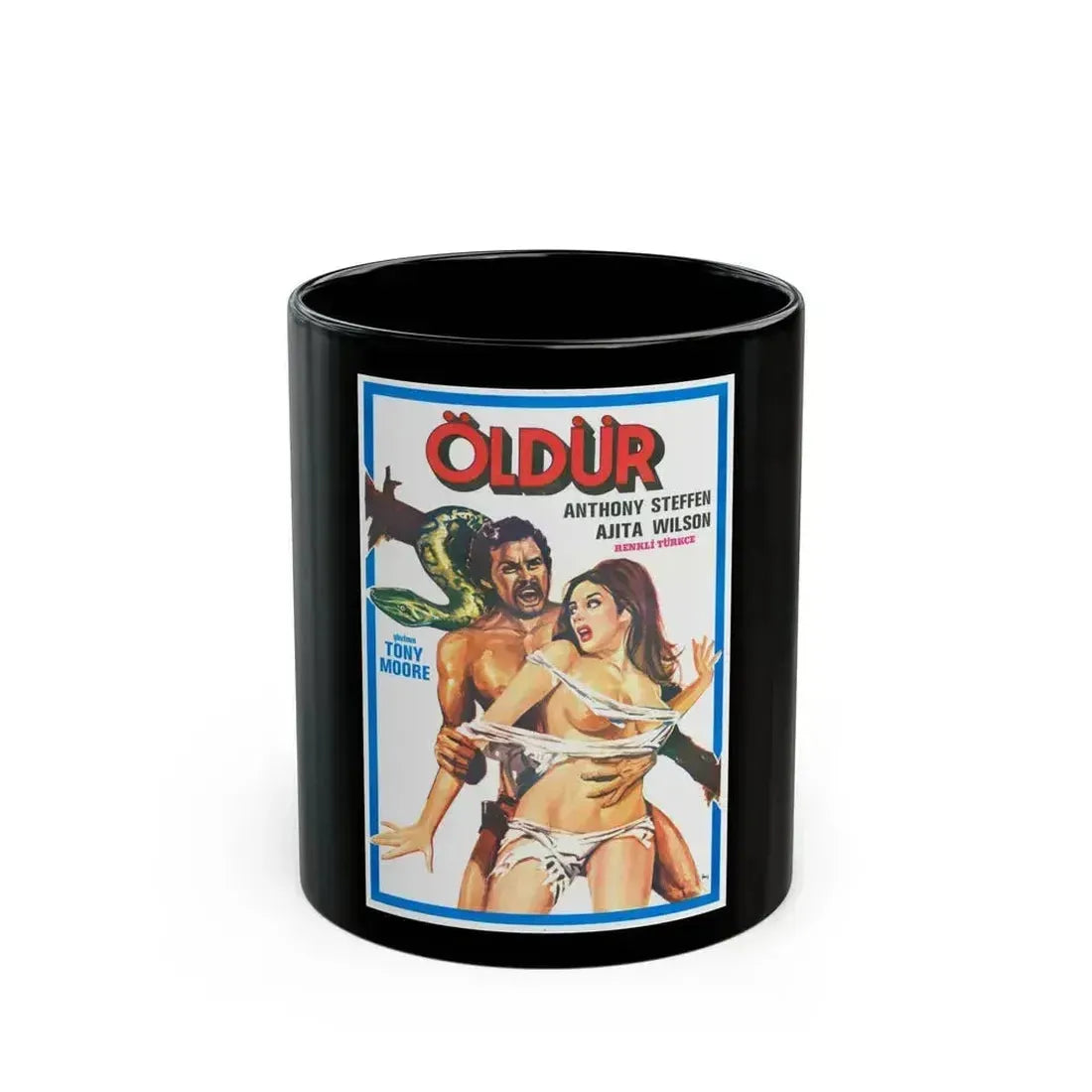 ESCAPE FROM HELL (TURKISH) 1980 Movie Poster - Black Coffee Mug 11oz - Go Mug Yourself