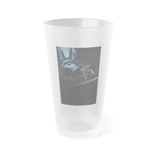 ESCAPE FROM NEW YORK (3) 1981 Movie Poster - Frosted Pint Glass 16oz 16oz Frosted - Go Mug Yourself