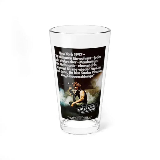 ESCAPE FROM NEW YORK (GERMAN) 1981 Movie Poster - Pint Glass 16oz 16oz - Go Mug Yourself