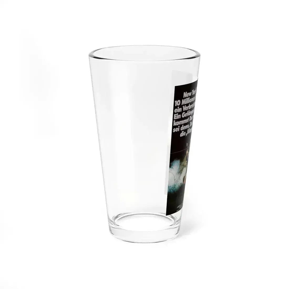 ESCAPE FROM NEW YORK (GERMAN) 1981 Movie Poster - Pint Glass 16oz - Go Mug Yourself