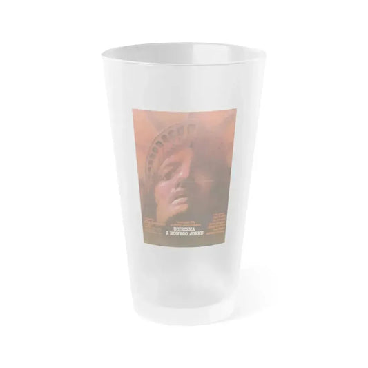ESCAPE FROM NEW YORK (POLISH) 1981 Movie Poster - Frosted Pint Glass 16oz 16oz Frosted - Go Mug Yourself