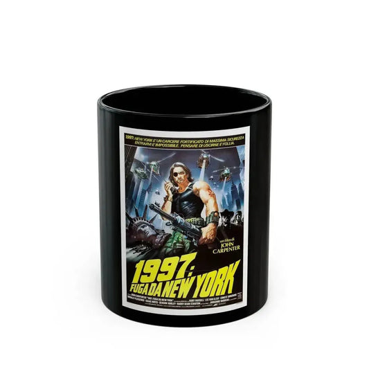 ESCAPE FROM NEW YORK (SPANISH) 1981 Movie Poster - Black Coffee Mug 11oz - Go Mug Yourself