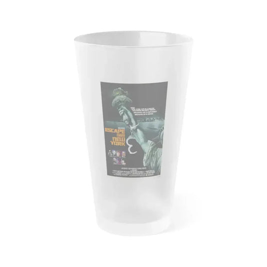 ESCAPE FROM NEW YORK (TEASER) 1981 Movie Poster - Frosted Pint Glass 16oz 16oz Frosted - Go Mug Yourself