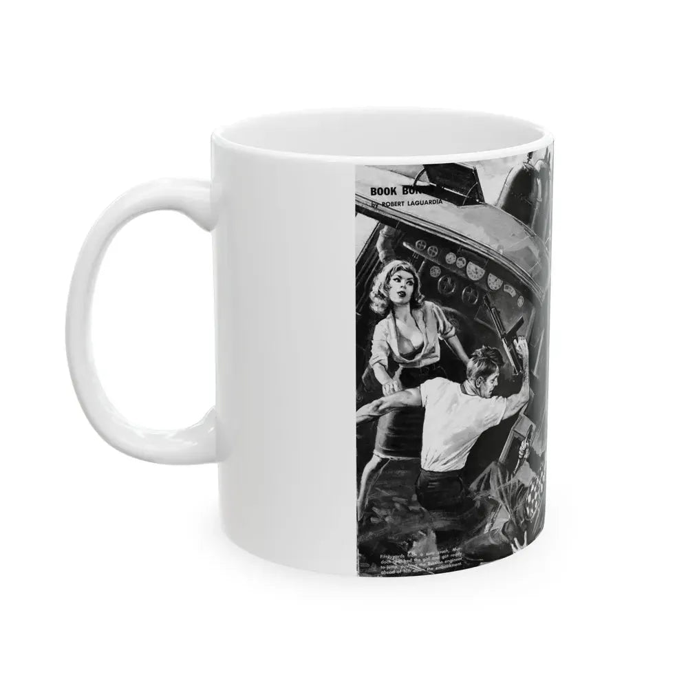 Escape From Russia's Dragnet, Bluebook Magazine, August 1963 - White Coffee Mug - Go Mug Yourself
