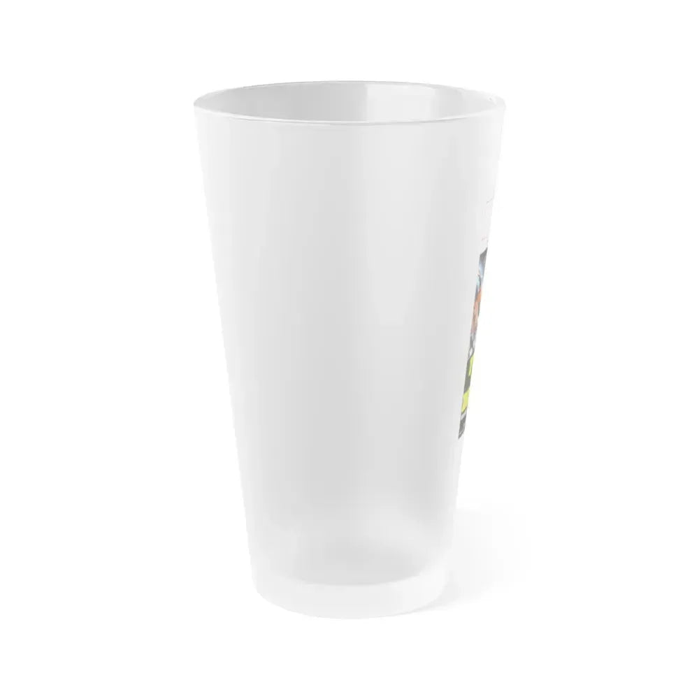 ESCAPE FROM THE BRONX (ITALIAN) 1983 Movie Poster - Frosted Pint Glass 16oz - Go Mug Yourself