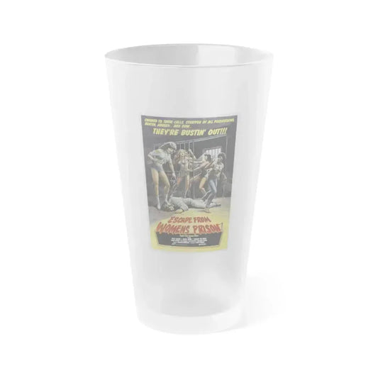 ESCAPE FROM WOMENS PRISON 1978 Movie Poster - Frosted Pint Glass 16oz 16oz Frosted - Go Mug Yourself