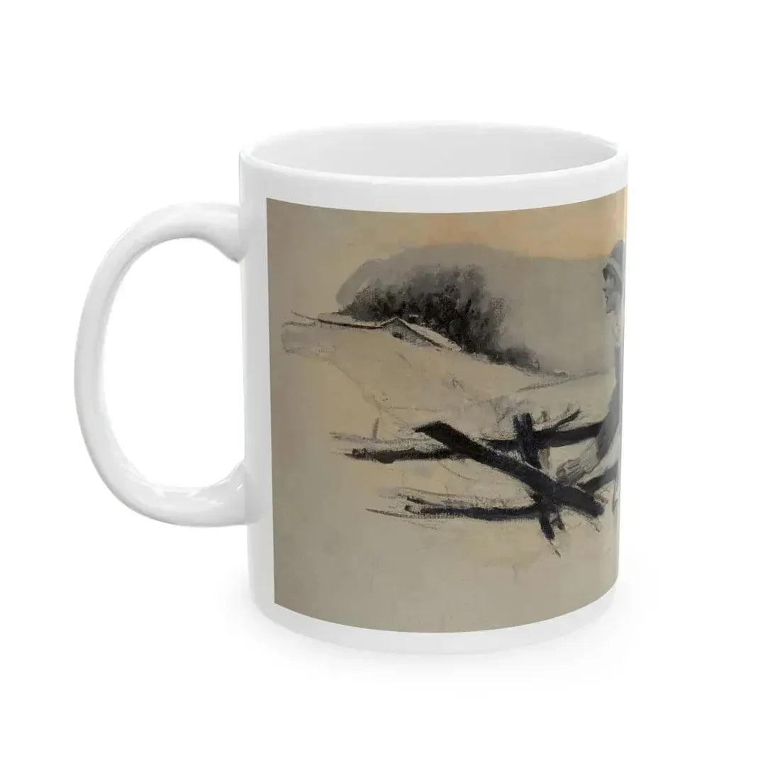 Escaping the Snow - White Coffee Mug - Go Mug Yourself