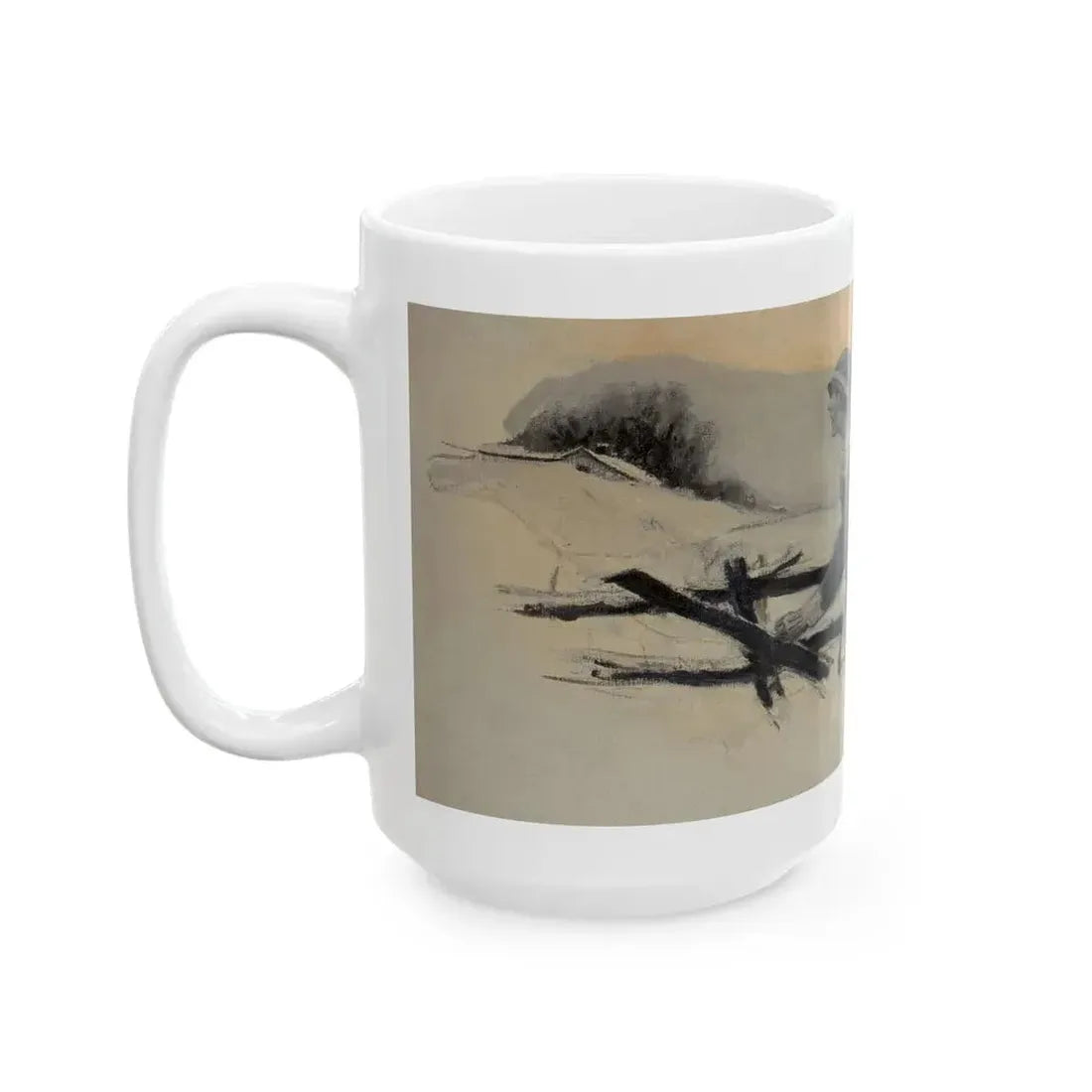 Escaping the Snow - White Coffee Mug - Go Mug Yourself