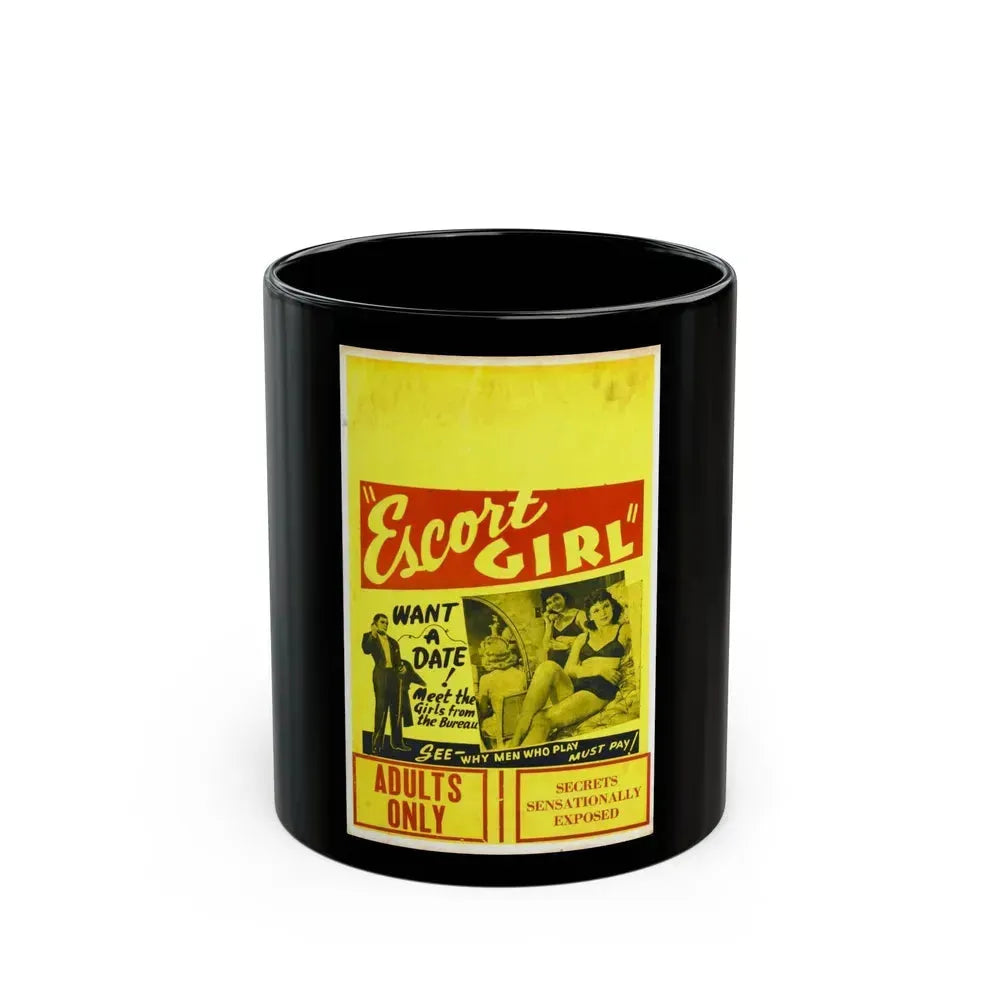 ESCORT GIRL 1941 Movie Poster - Black Coffee Mug 11oz - Go Mug Yourself